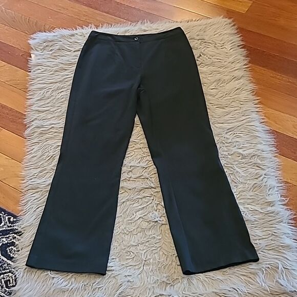 Coldwater‎ creek womens black bootcut cotton stretch pants size 12 - Picture 1 of 5